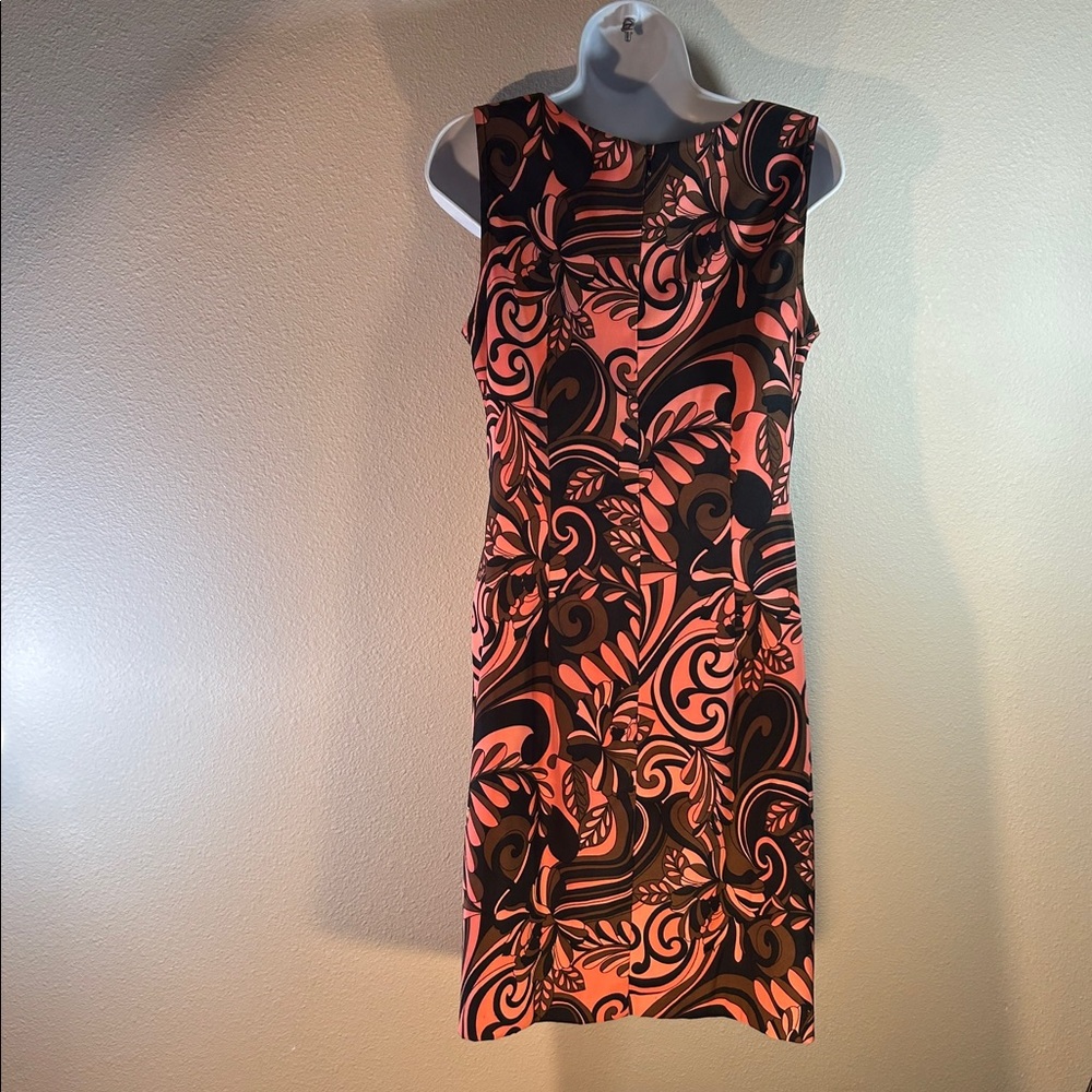 Connected Vintage Retro Patterned Dress, Size 6 - Picture 3 of 13